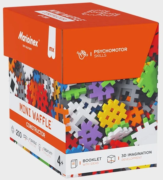 Marioinex mini vaflių konstravimo kaladėlės, 200 detalių