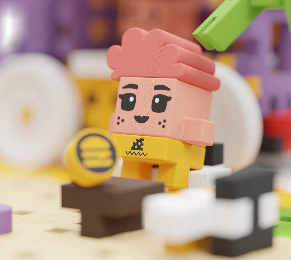Konstruktorius Mini Waffle City - Maisto sunkvežimis