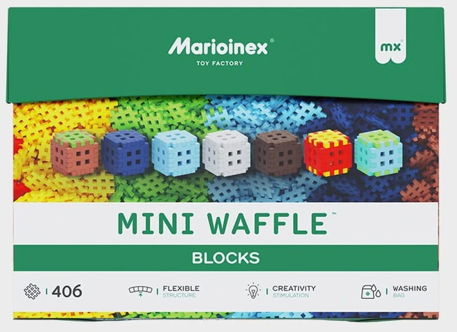 Marioinex mini vaflių kaladėlės, 406 dalys