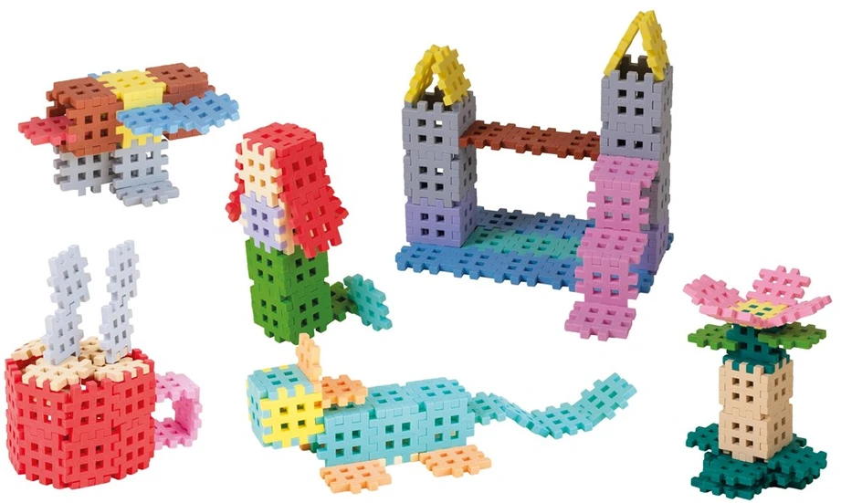 Konstruktorius Waffle Mini Pastel Konstruktorius 500 Elementas