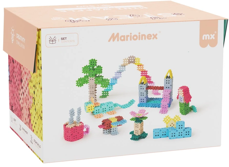 Konstruktorius Waffle Mini Pastel Konstruktorius 500 Elementas