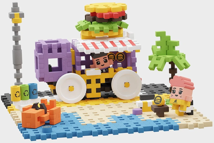 Konstruktorius Mini Waffle City - Maisto sunkvežimis