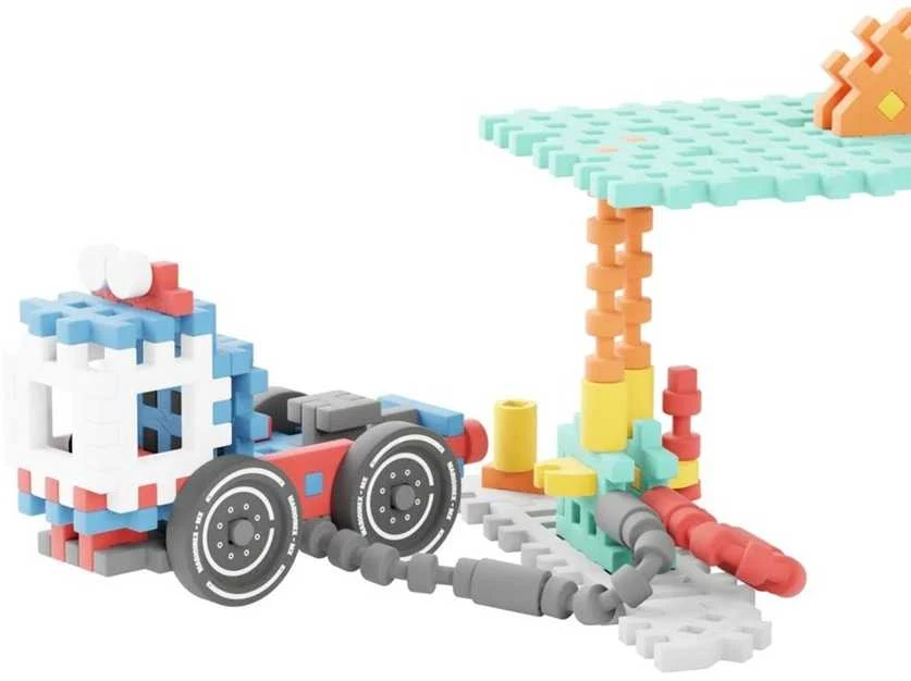 MARIOINEX Mini Waffle City statybiniai kaladėlės degalinė, 148 detalės