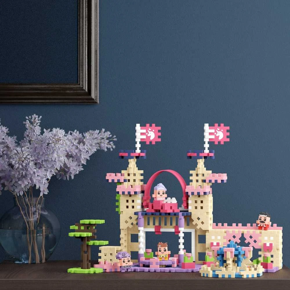 Konstruktorius Marioinex Mini Waffle Princess Karališkas nuotykis, 280 vnt. + figūros, 4 vnt.