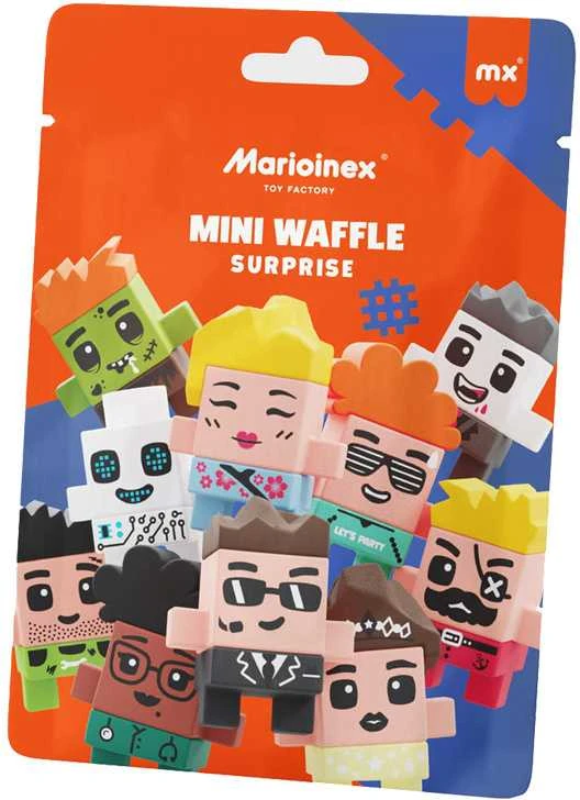 Marioinex Mini Waffle Surprise 2in1 paketėlis figūrėlių kaladėlės ZA5040