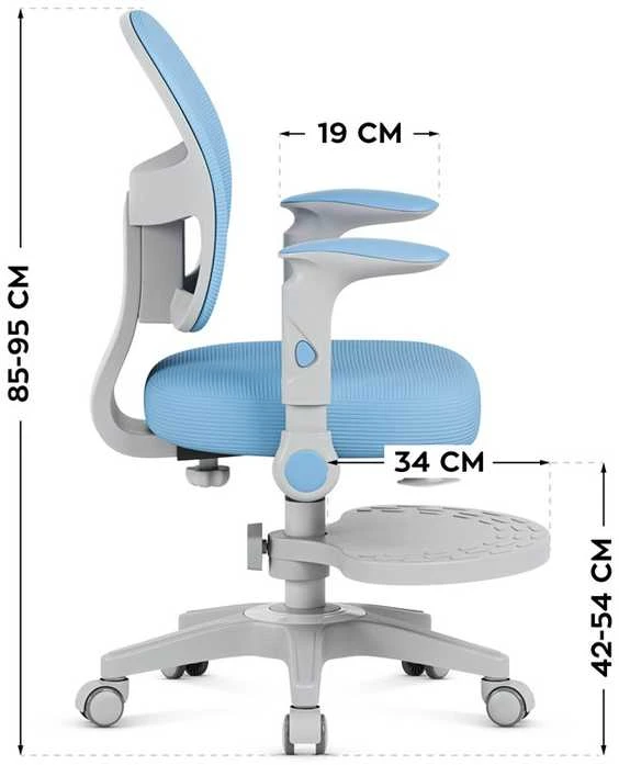 Besisukantis fotelis «Mark Adler Junior 5.0 Mėlyna», mėlynos spalvos