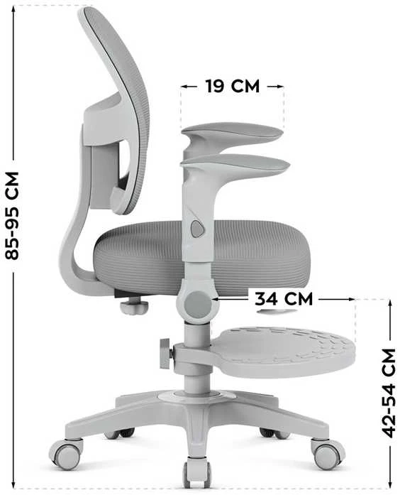 Mark Adler Junior 5.0 Pilkas sukamoji kėdė