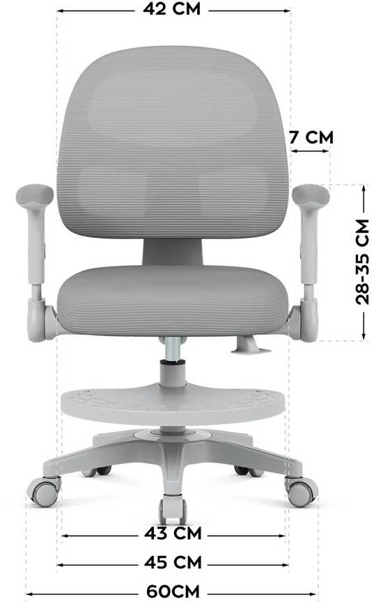 Mark Adler Junior 5.0 Pilkas sukamoji kėdė