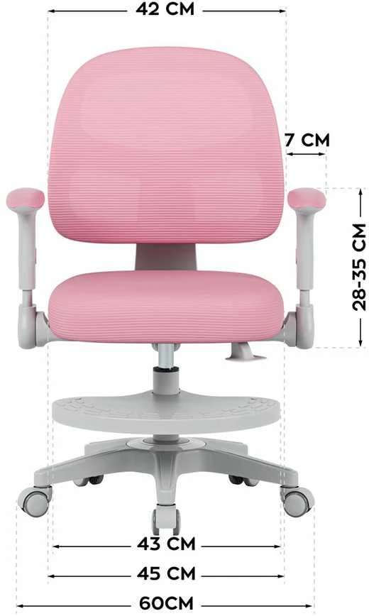 Mark Adler Junior 5.0 Rožinė sukamoji kėdė