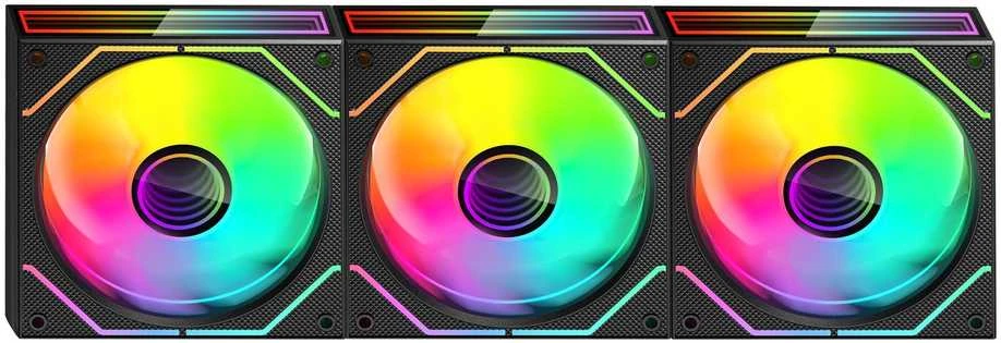 tacens Mars Gaming MF3DPROKIT computer cooling system Kompiuterio dėklas Fan 12 cm Juodas