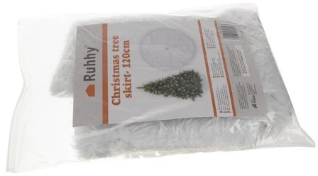 Baltas kilimėlis po eglute 120 cm Ruhhy 22227
