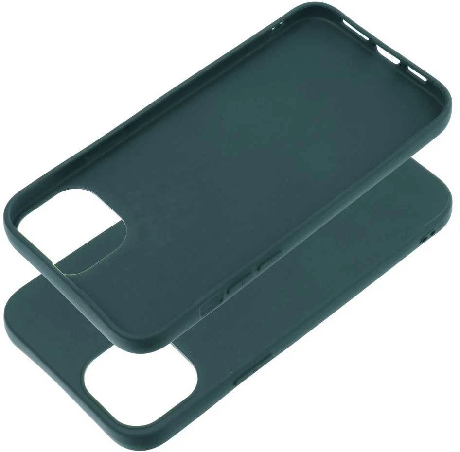 OEM dėklas, skirtas iPhone 15 PLUS, matinės tamsios žalios