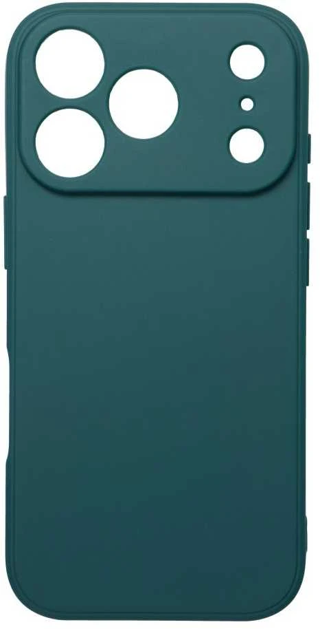OEM dėklas, skirtas iPhone 17 Pro / 18 Pro (žemas kameros kraštas), matinis tamsus žalias