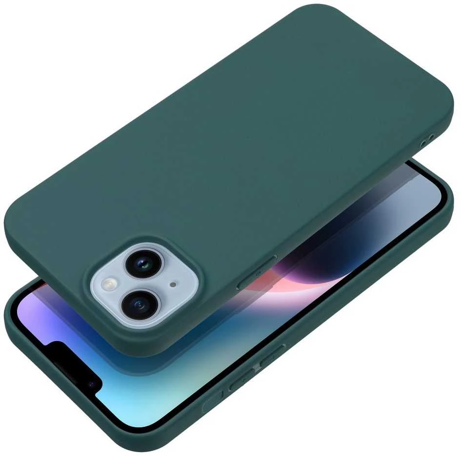 OEM dėklas, skirtas iPhone 17 Pro Max / 18 Pro Max (žemas kameros kraštas), matinis tamsus žalias