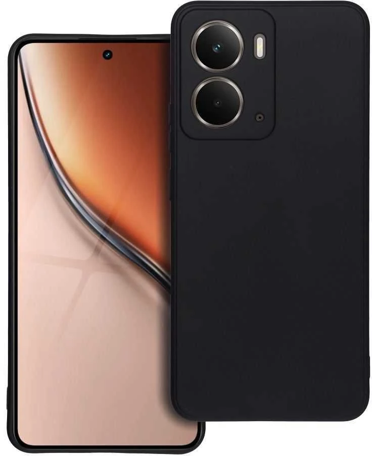 Matinis dėklas skirtas Realme P3 juodos spalvos