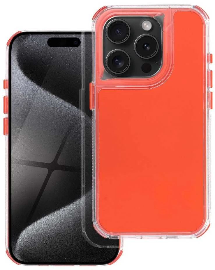 OEM dėklas, skirtas „iPhone 15 Matrix“, oranžinis