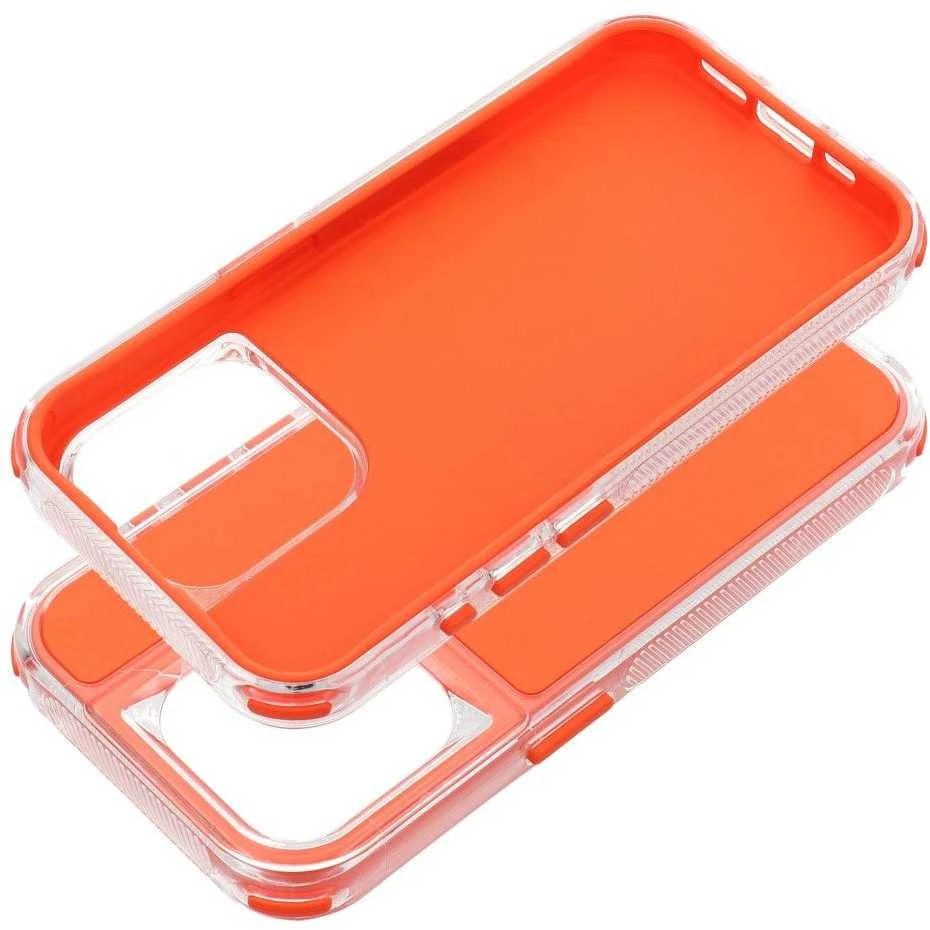 OEM dėklas, skirtas „iPhone 15 Matrix“, oranžinis