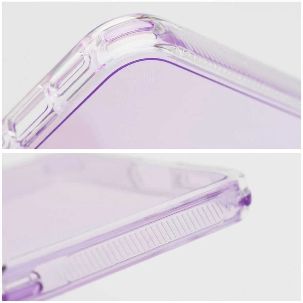 OEM dėklas, skirtas iPhone 17 AIR Matrix, skaidrus, šviesiai violetinis