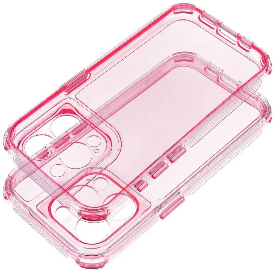OEM dėklas, skirtas „iPhone 17 AIR Matrix“ skaidriai rausvos spalvos