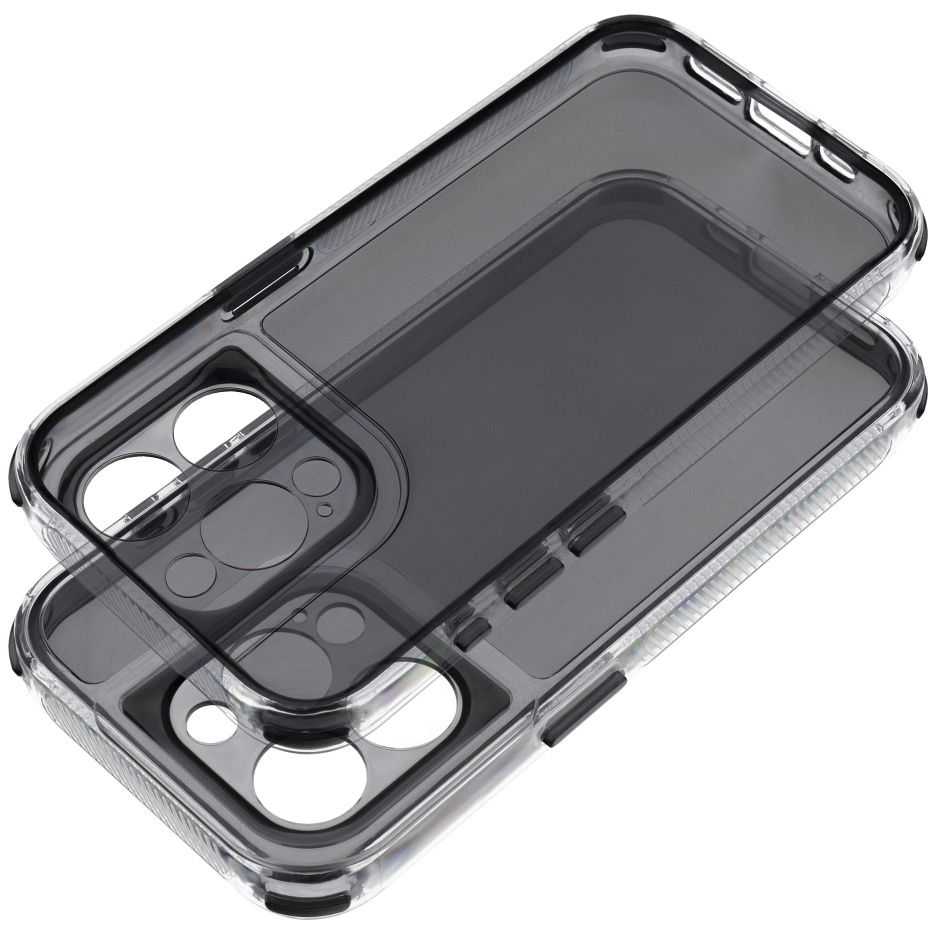 OEM dėklas, skirtas iPhone 17 PRO MAX, Matrix Clear, juodas