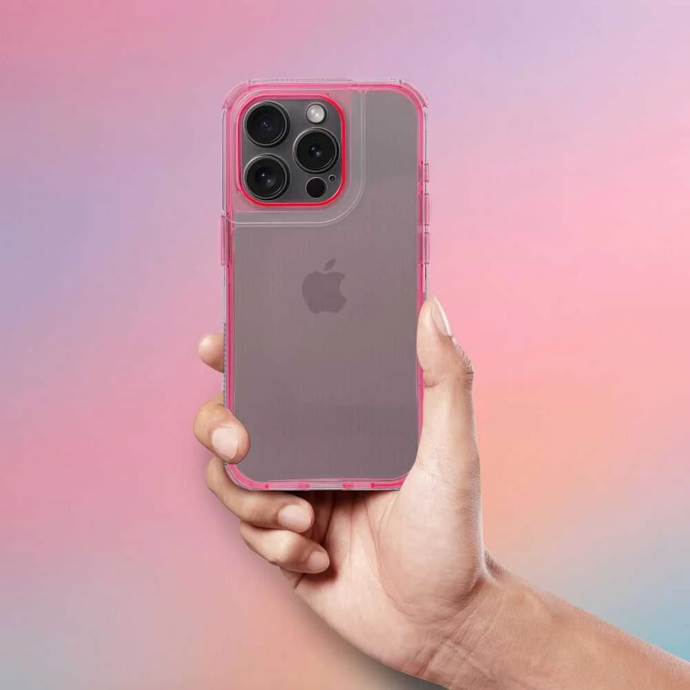 Oem MATRIX CLEAR Dėklas, skirtas IPHONE 15 pudra rožinė