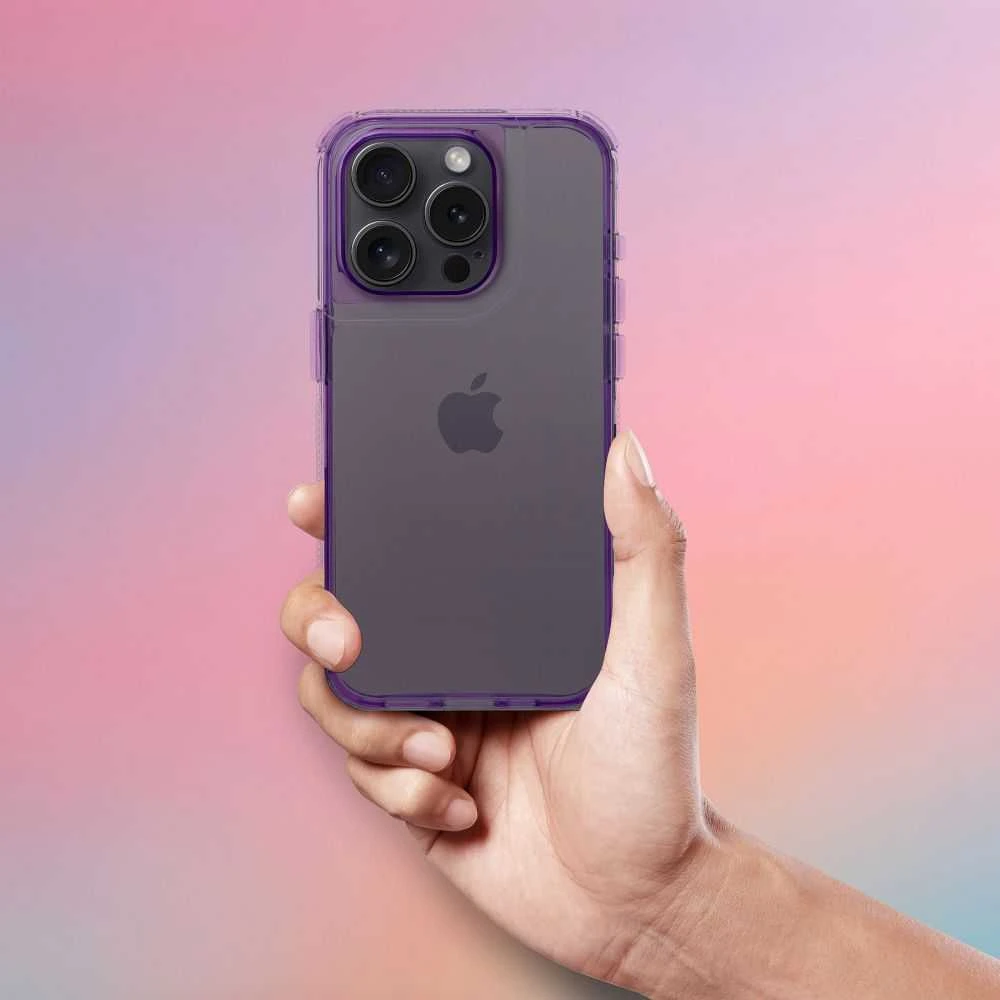 Oem MATRIX CLEAR Dėklas, skirtas IPHONE 16 šviesiai violetinis