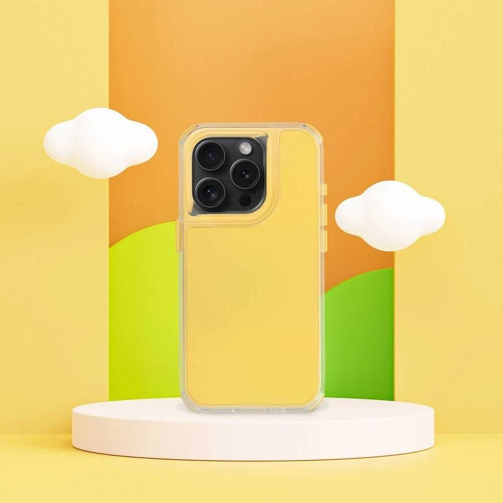 „Oem iPhone 15 PRO Matrix“ geltonas dėklas