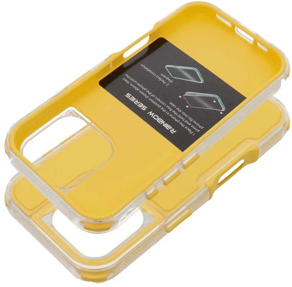 OEM dėklas, skirtas iPhone 16 PRO, Matrix, geltonas
