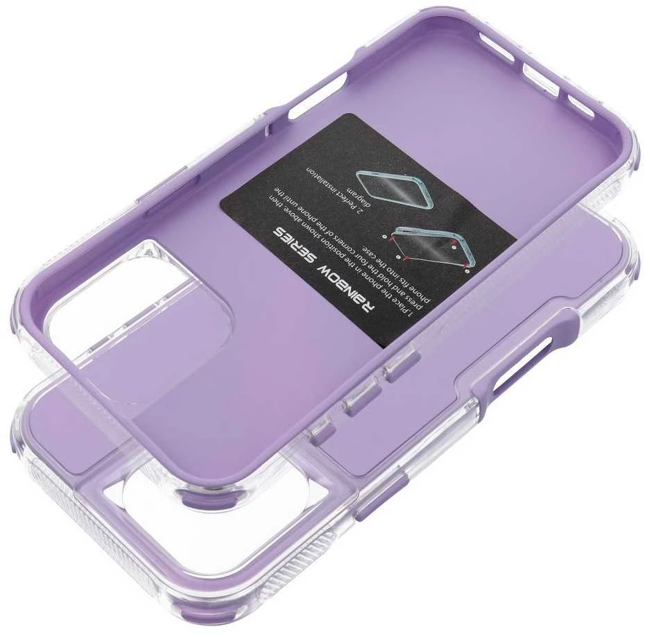 OEM dėklas, skirtas iPhone 16 PRO MAX, šviesiai violetinis