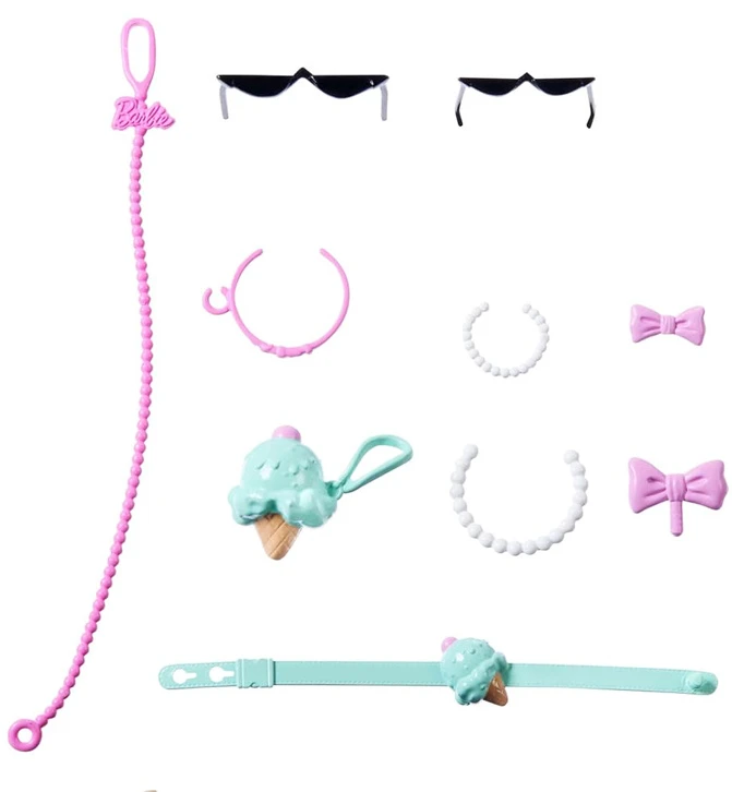 Mattel BARBIE TWINNING LOOKS šviesiaplaukės lėlės ir šunelio rinkinys (JFP36)