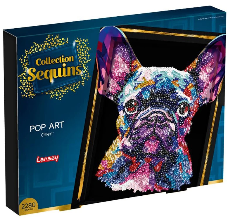 Mattel Create a picture from sequins Pop art Dog French Bulldog Diamond embroidery ZA6712