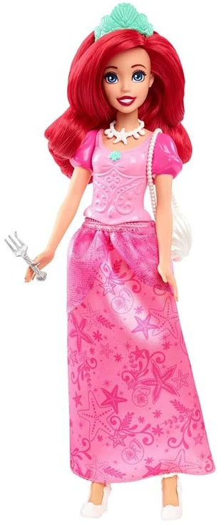 Mattel Lėlė Arielis princesė su rožine suknele