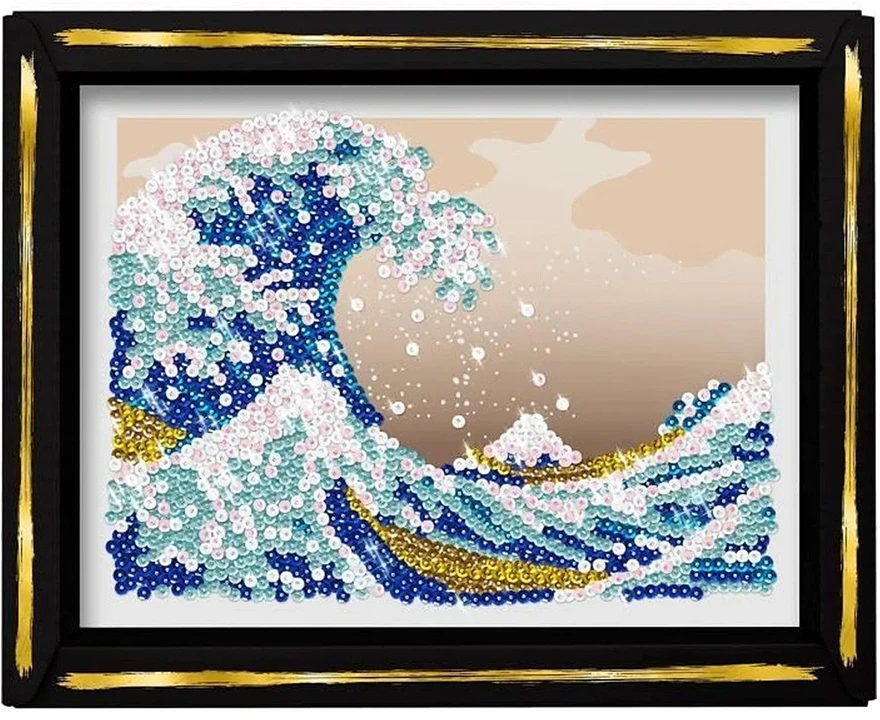 Mattel Sequin picture La grande vague SEA WAVE Sequin embroidery 1680 pcs ZA6711