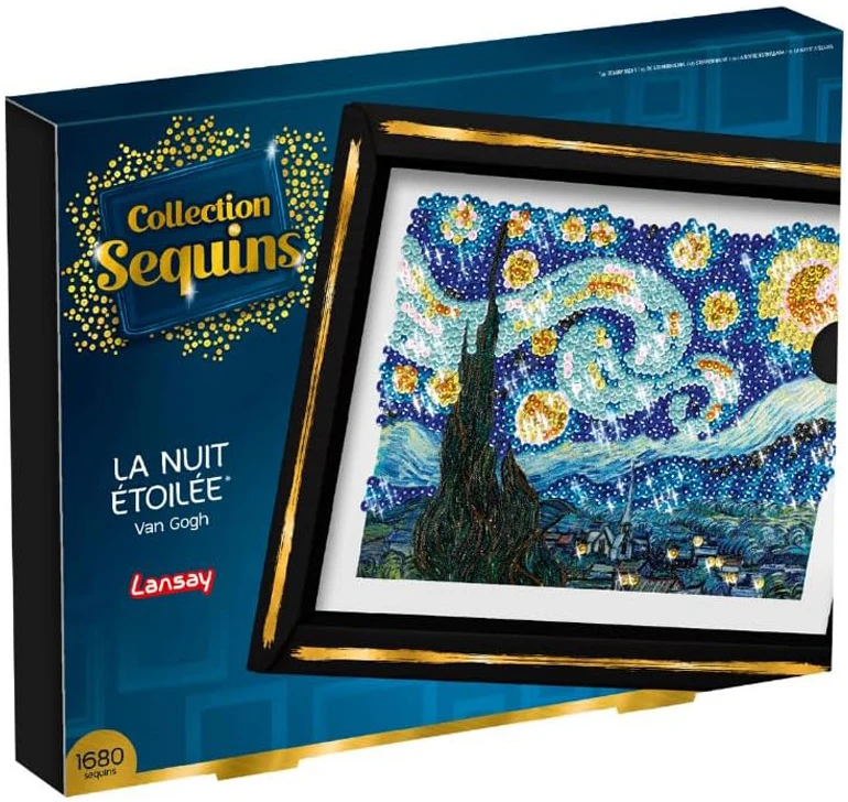 Mattel Sequin picture La nuit etoilee STARRY NIGHT Sequin embroidery 1680pcs ZA6710