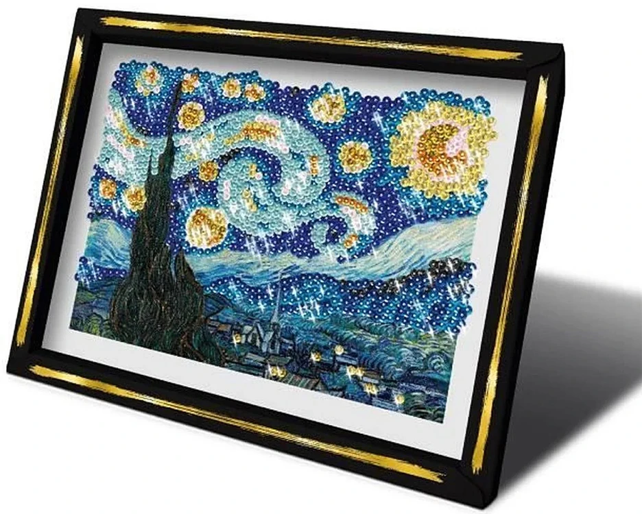 Mattel Sequin picture La nuit etoilee STARRY NIGHT Sequin embroidery 1680pcs ZA6710