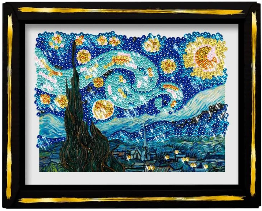 Mattel Sequin picture La nuit etoilee STARRY NIGHT Sequin embroidery 1680pcs ZA6710