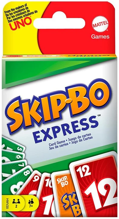 Kortų žaidimas „Mattel Skip-Bo Express“ – greitas, strateginis GR0915