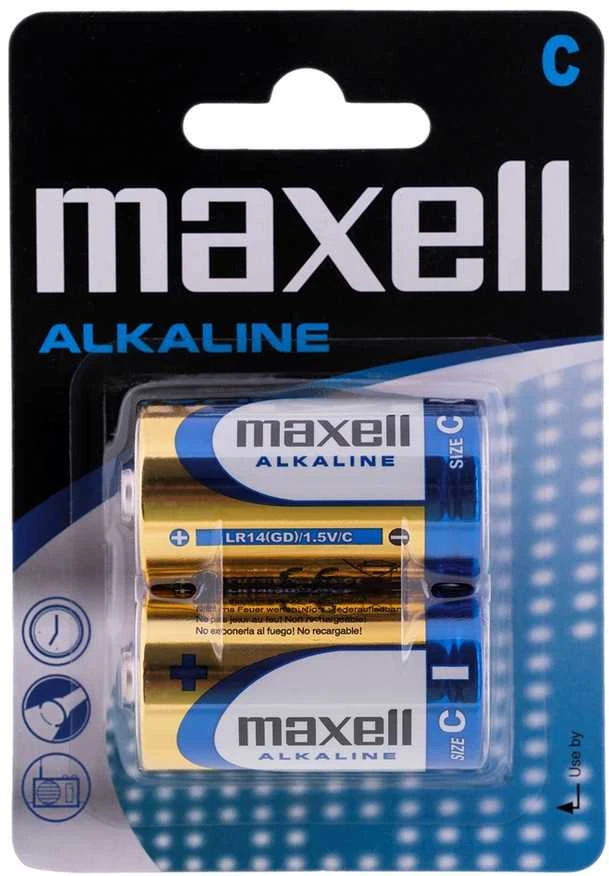 MAXELL šarminės baterijos LR14, 2 vnt.