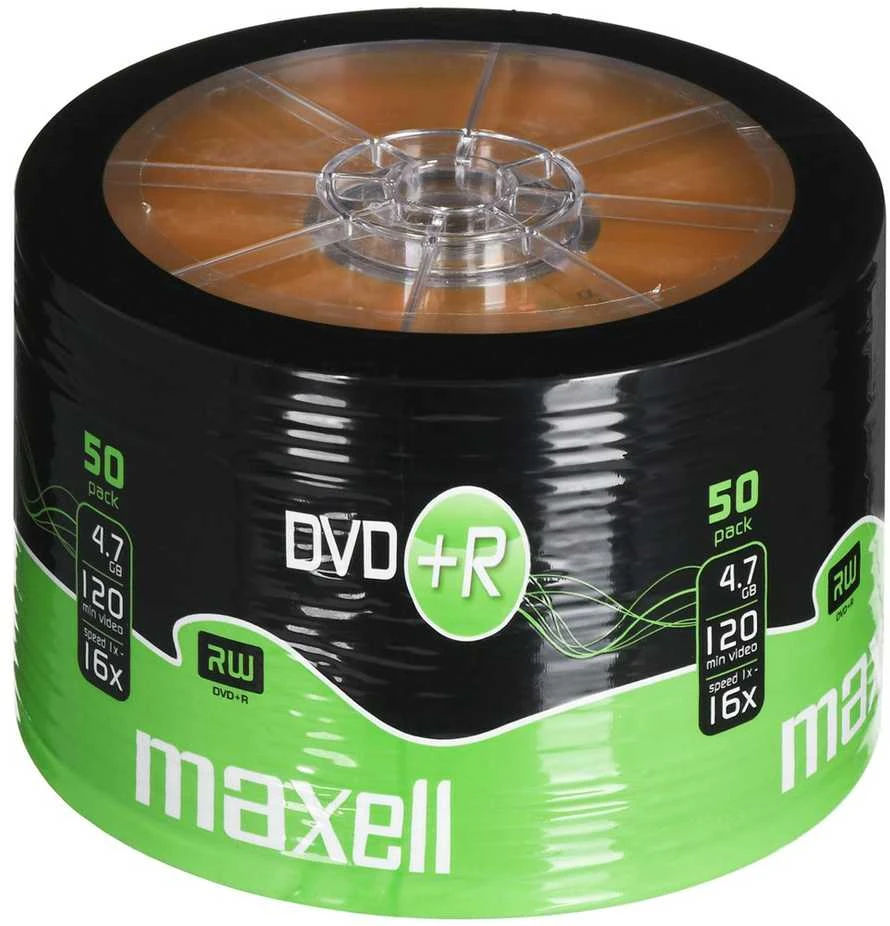 DVD Diskai - Maxell DVD+R 4.7GB 16x Ritinėlis 50 vnt.