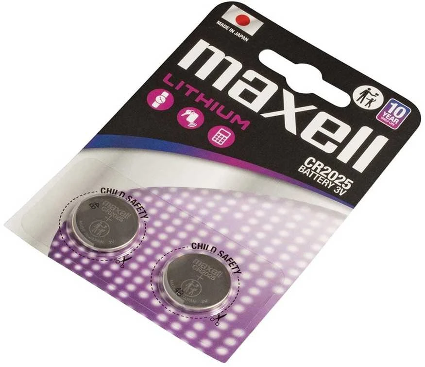 MAXELL ličio baterijos LITIO CR2025 2 vnt. 3V