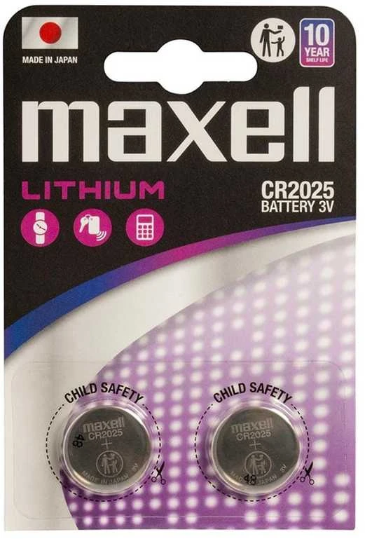 MAXELL ličio baterijos LITIO CR2025 2 vnt. 3V