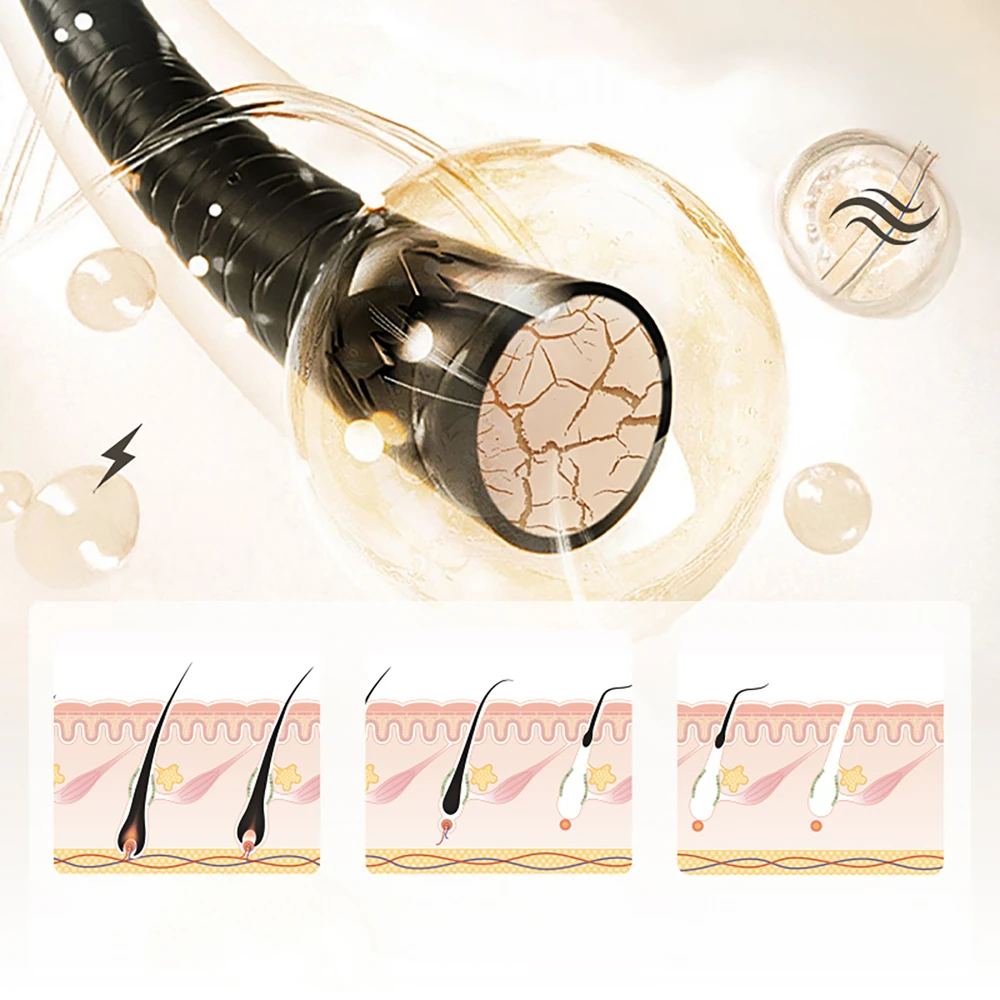 MAXGROOM JD-TM003 IPL epiliatorius plaukų šalinimui - baltas ir rožinis