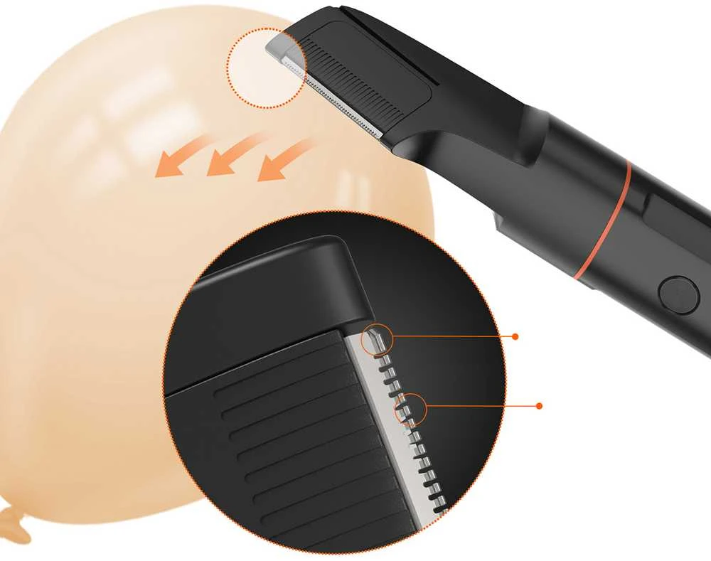 MAXGROOM LK-881 daugiafunkcis kirptuvas su keičiamais antgaliais - juodas
