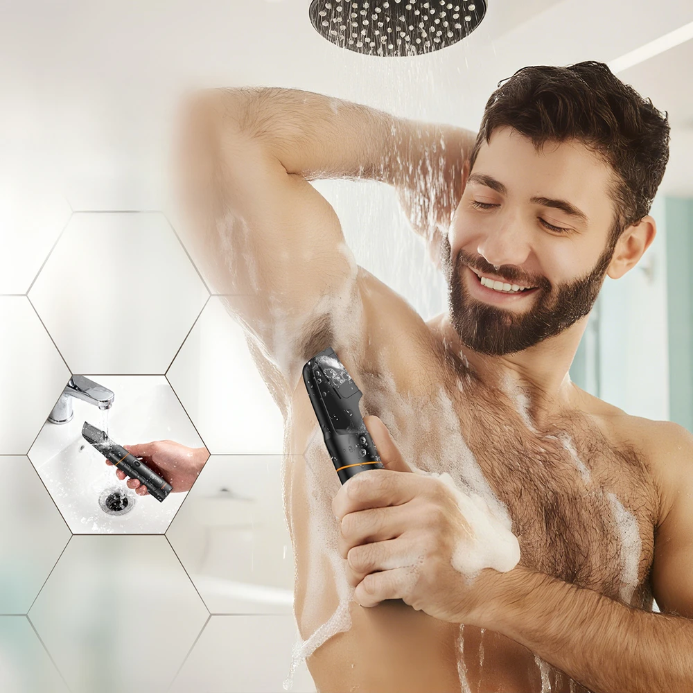 MAXGROOM LK-892 daugiafunkcis kirptuvas su keičiamais antgaliais - juodas