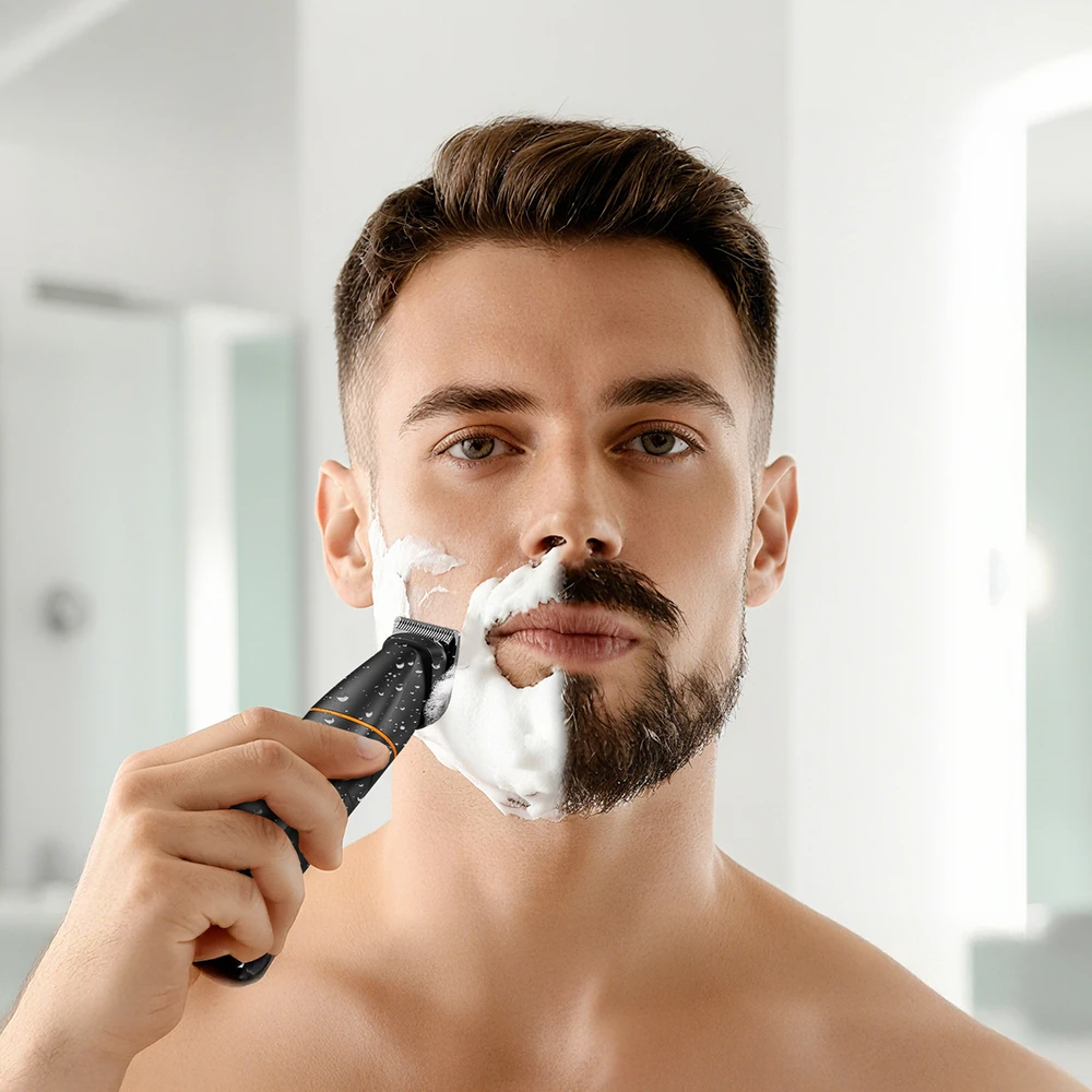 MAXGROOM LK-892 daugiafunkcis kirptuvas su keičiamais antgaliais - juodas