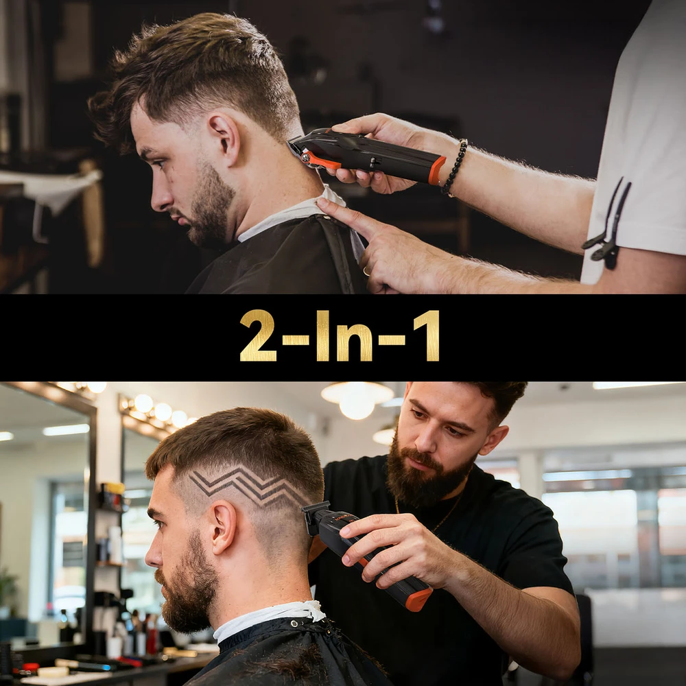 MAXGROOM WF-3908 daugiafunkcinė plaukų kirpimo mašinėlė su kirpimo mašinėle - juodas