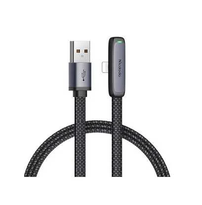 Mcdodo CA-2791 USB ir žaibo kampo kabelis, 1.8 m (juodas)
