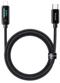 Mcdodo CA-8810 USB-C prie Lightning laidas, 36 W, 1.2 m (juodas)