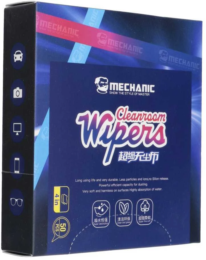 MECHANIC Mikropluoštas wipes (x50)