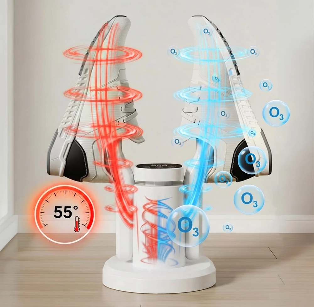 Media tech BATŲ DŽIOVINTUVAS OZONE PRO+ MT6539 – Batų džiovintuvas su ozono dezinfekcija.